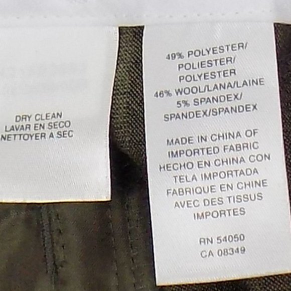 Jones New York Collection Easycare Stretch Pinstripe Pants Size 16 NWT - Picture 8 of 9